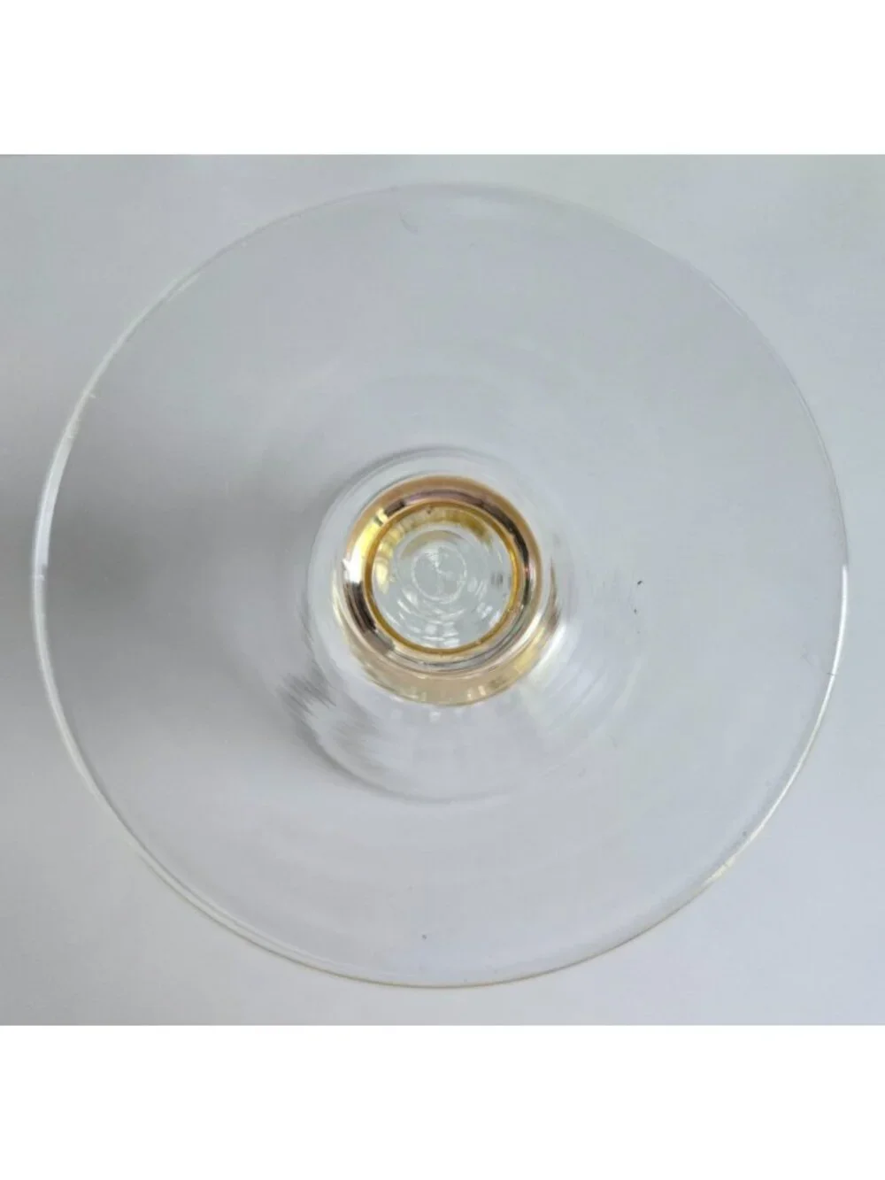 Pottery Barn Bubble Hand Blown Heavy Wine/Water Glasses Amber Stem Set of 2